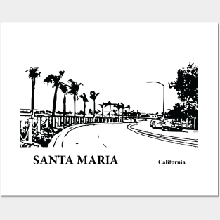 Santa Maria California Posters and Art